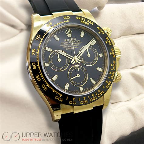 rolex daytona black gold price|18k gold Rolex daytona.